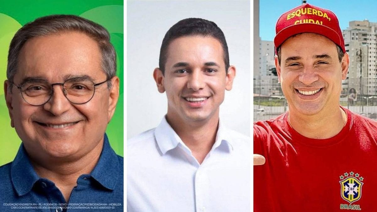Pesquisa no RN: Allyson tem 43,33%; Cadu e Álvaro tecnicamente empatados
