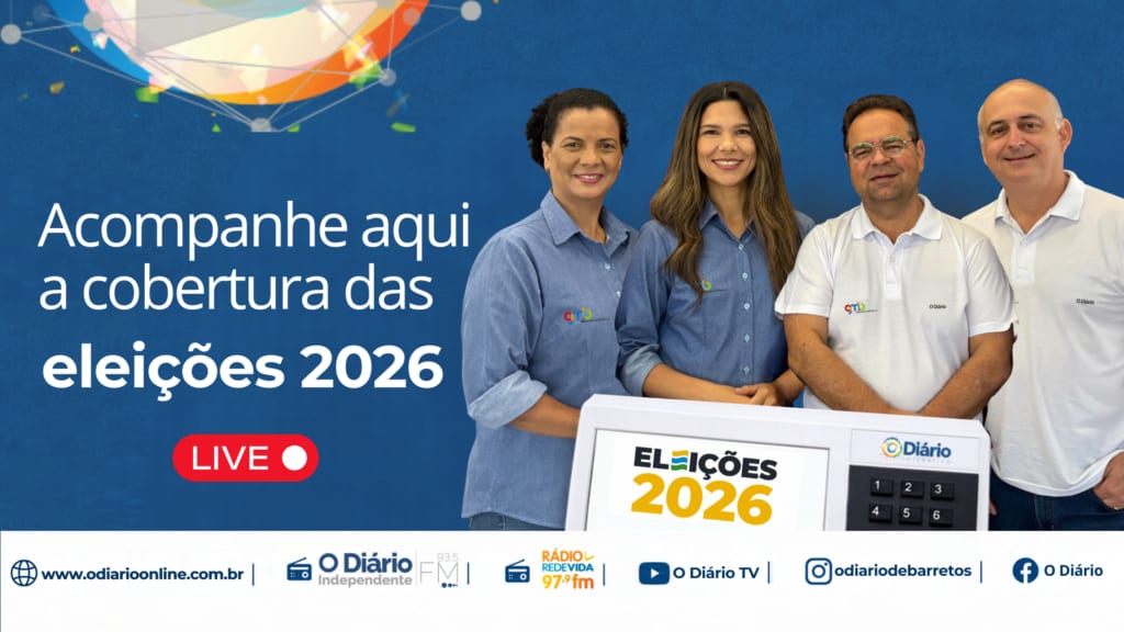 O Diário transmite cobertura ao vivo das Eleições 2026