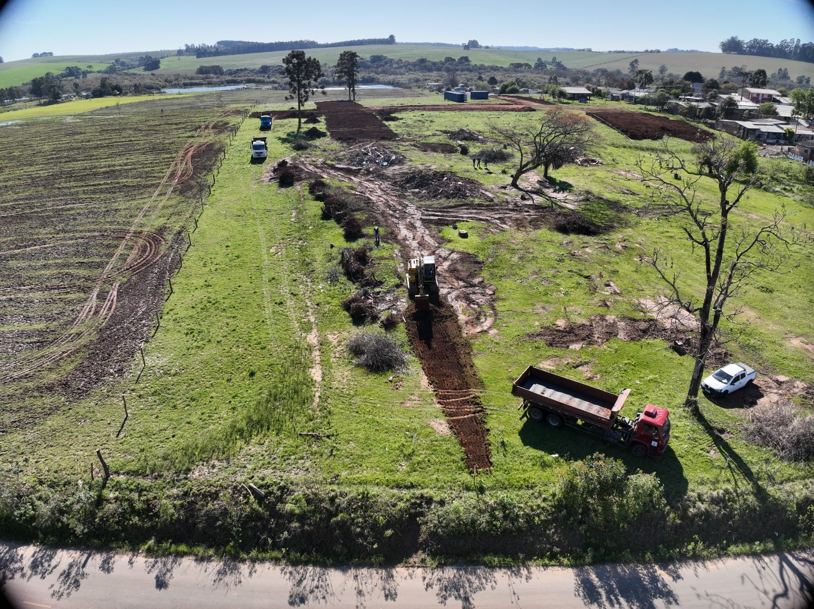 Obras do Loteamento Novo Zachia começam marcação e abertura das ruas
