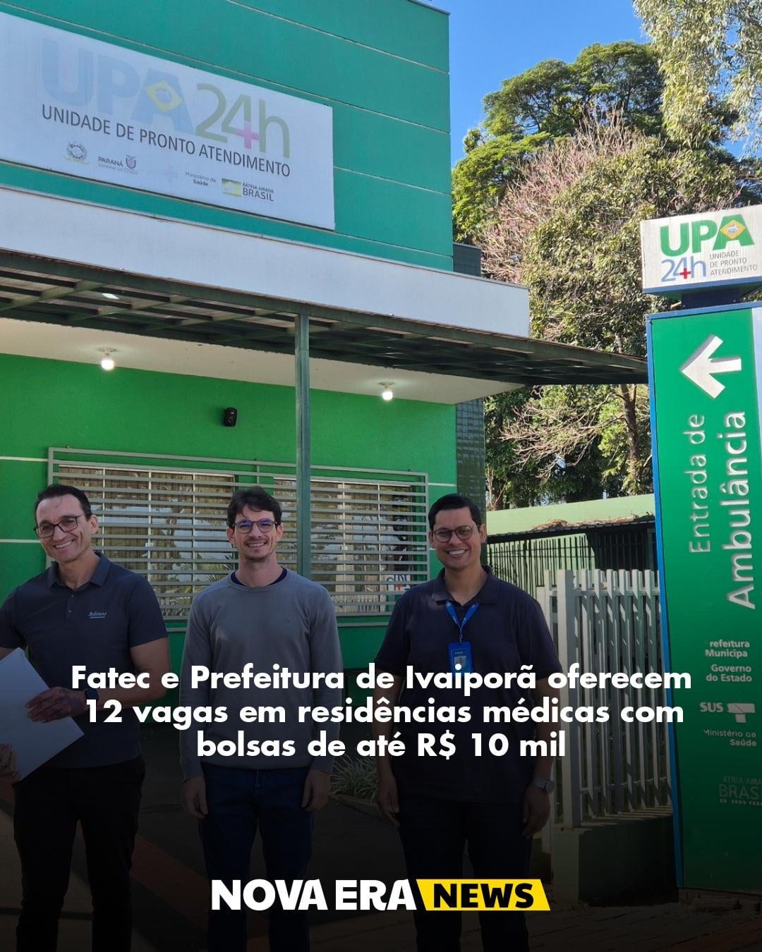 Fatec e Prefeitura de Ivaiporã oferecem 12 vagas em residências médicas com bolsas de até R$ 10 mil