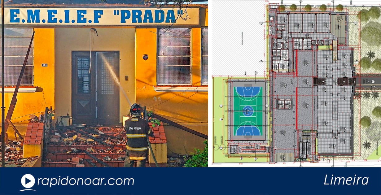 Prefeitura abre licitação para reconstruir a histórica Emeief Prada, em Limeira
