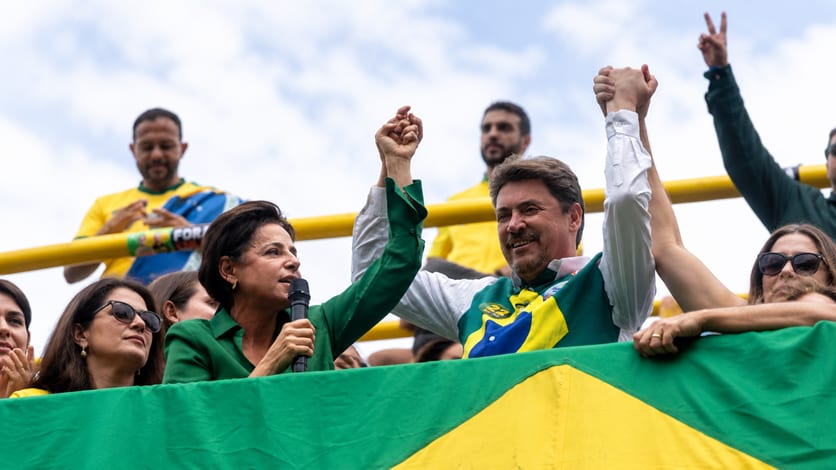 Wilder Morais (PL) participou da manifestação de direita em Goiânia neste 7 de Setembro
