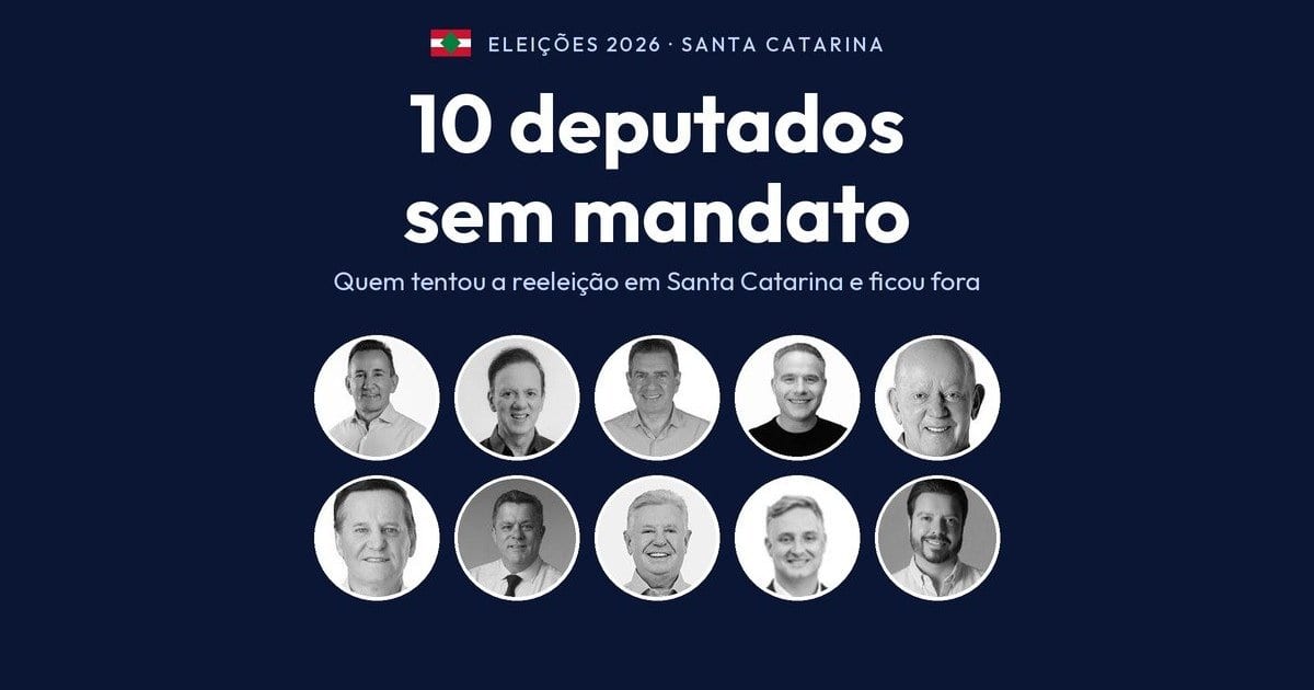 Dez deputados de Santa Catarina que tinham mandato não foram reeleitos