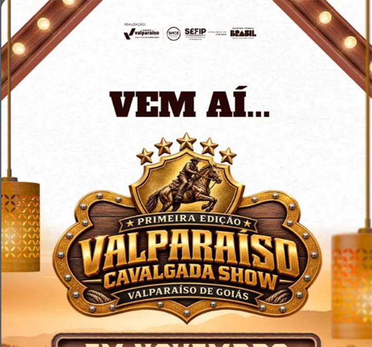 A Secretaria Municipal de Cultura e Esporte de Valparaíso realizará o evento Valparaíso Cavalgada Show no dia 7 de novem