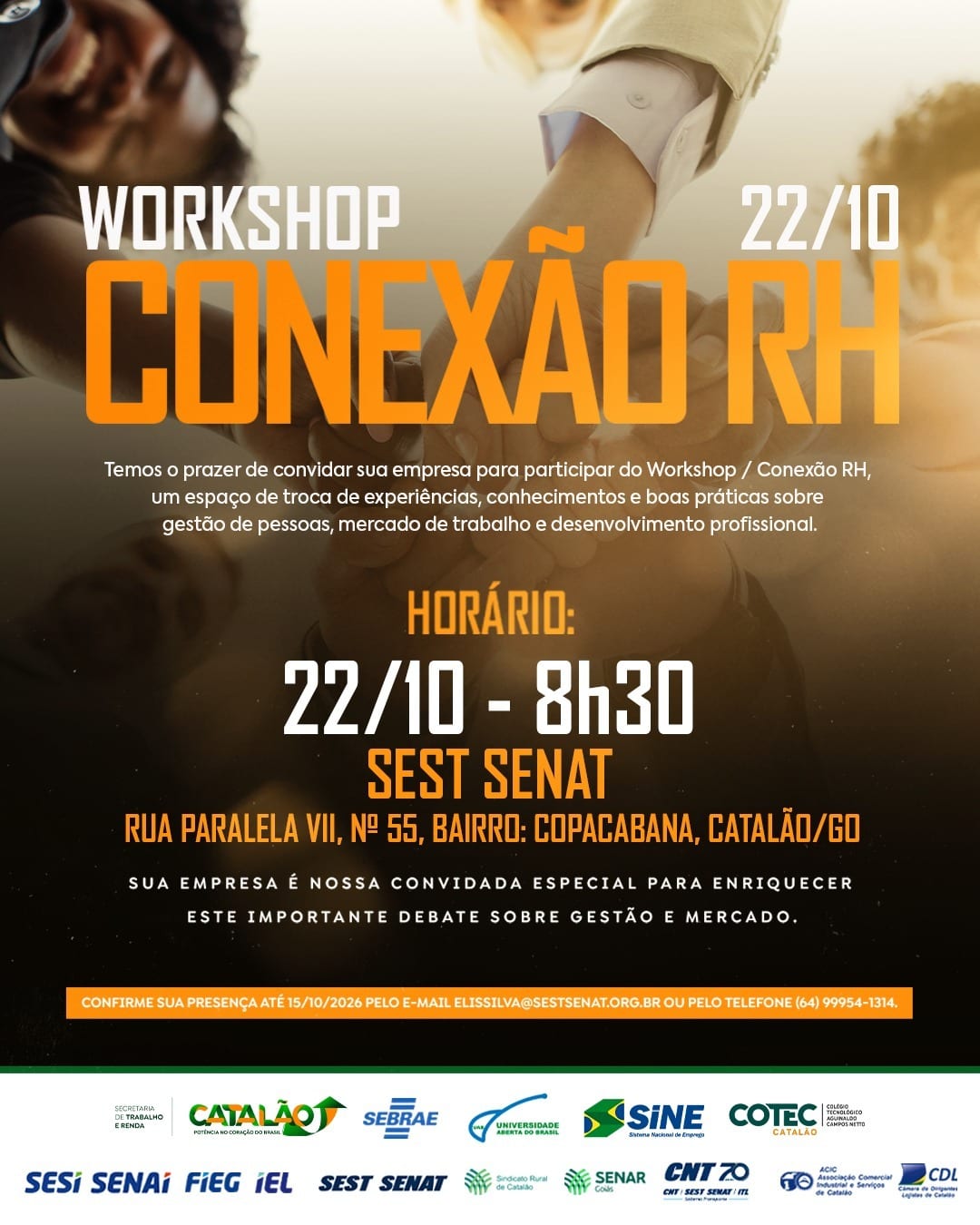 Catalão promove Workshop Conexão RH para debater gestão de pessoas e mercado de trabalho