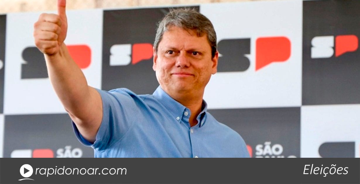 Tarcísio de Freitas é reeleito governador de São Paulo no primeiro turno