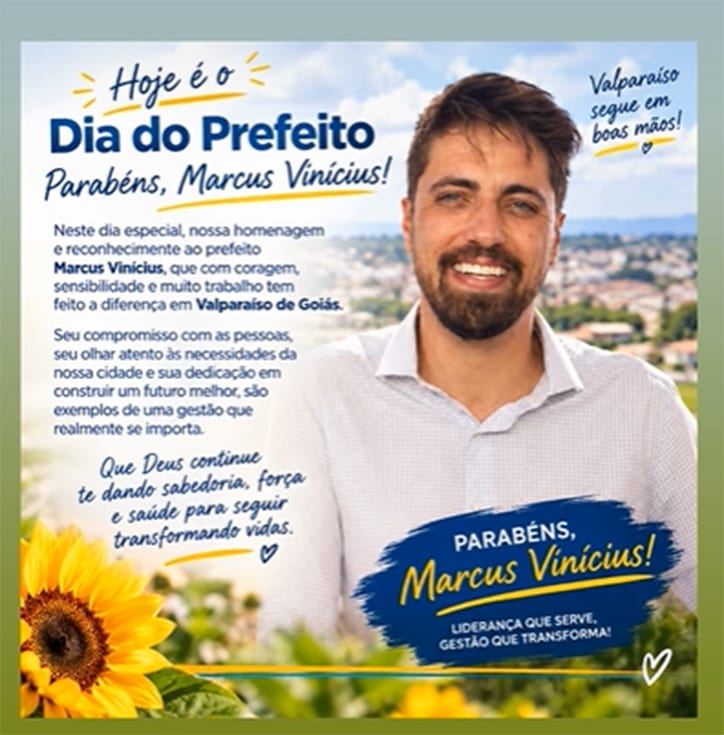 Dia 06 de outubro comemora-se o dia do Prefeito (a)