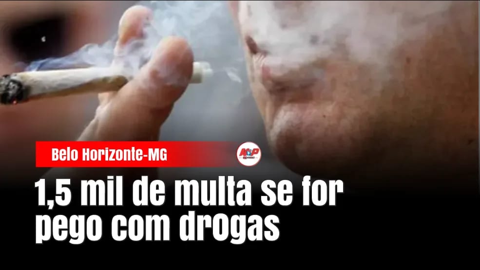 BH promulga lei que multa em R$1.500 por portar ou consumir drogas em via pública