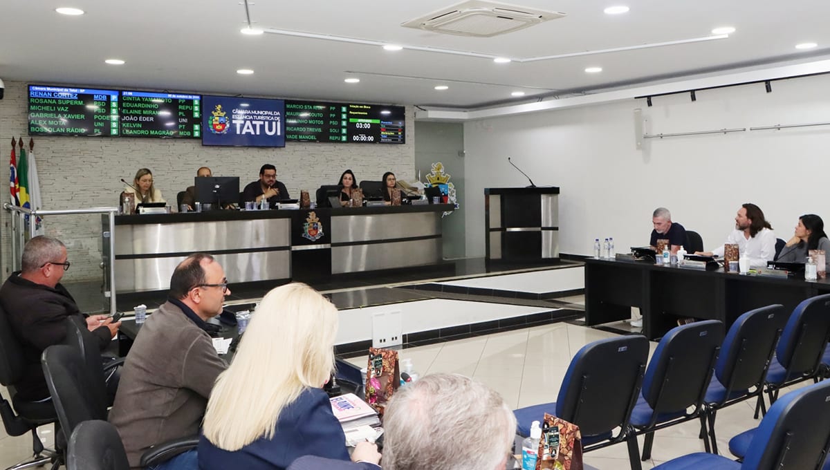 Projeto de lei na Câmara Municipal de Tatuí prevê Orçamento para 2027 em R$ 877 mi