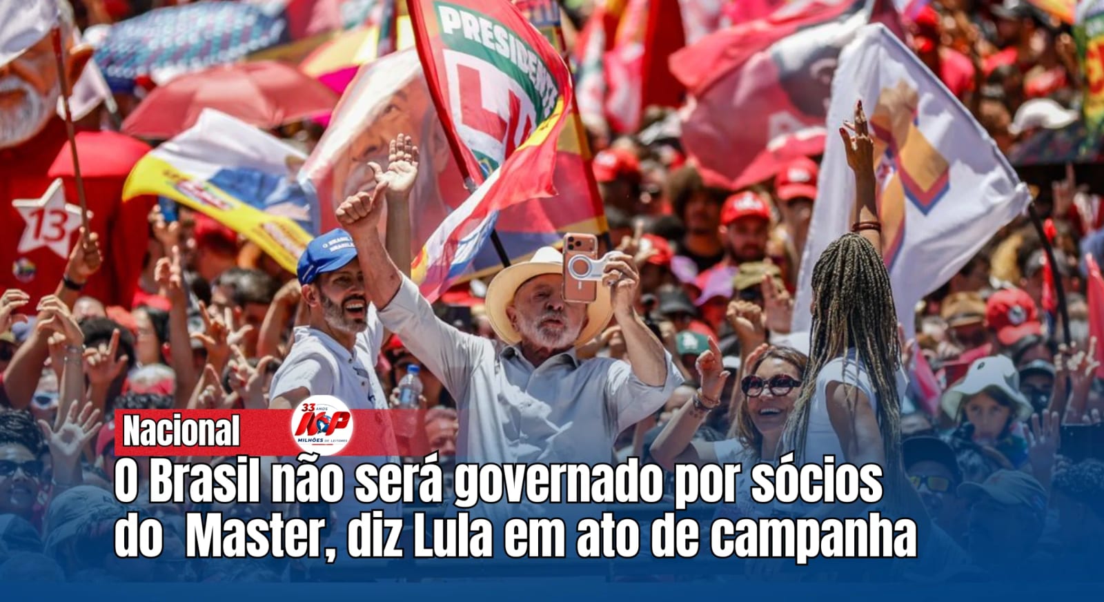 Lula diz que não entregará o país a sócios do Banco Master