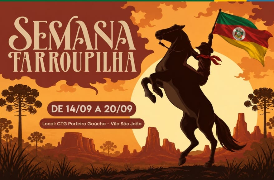 Semana Farroupilha 2026 terá shows nativistas, cultura e tradição em Torres