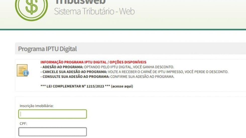 IPTU Digital em Santos garante 1% de desconto para o imposto de 2027