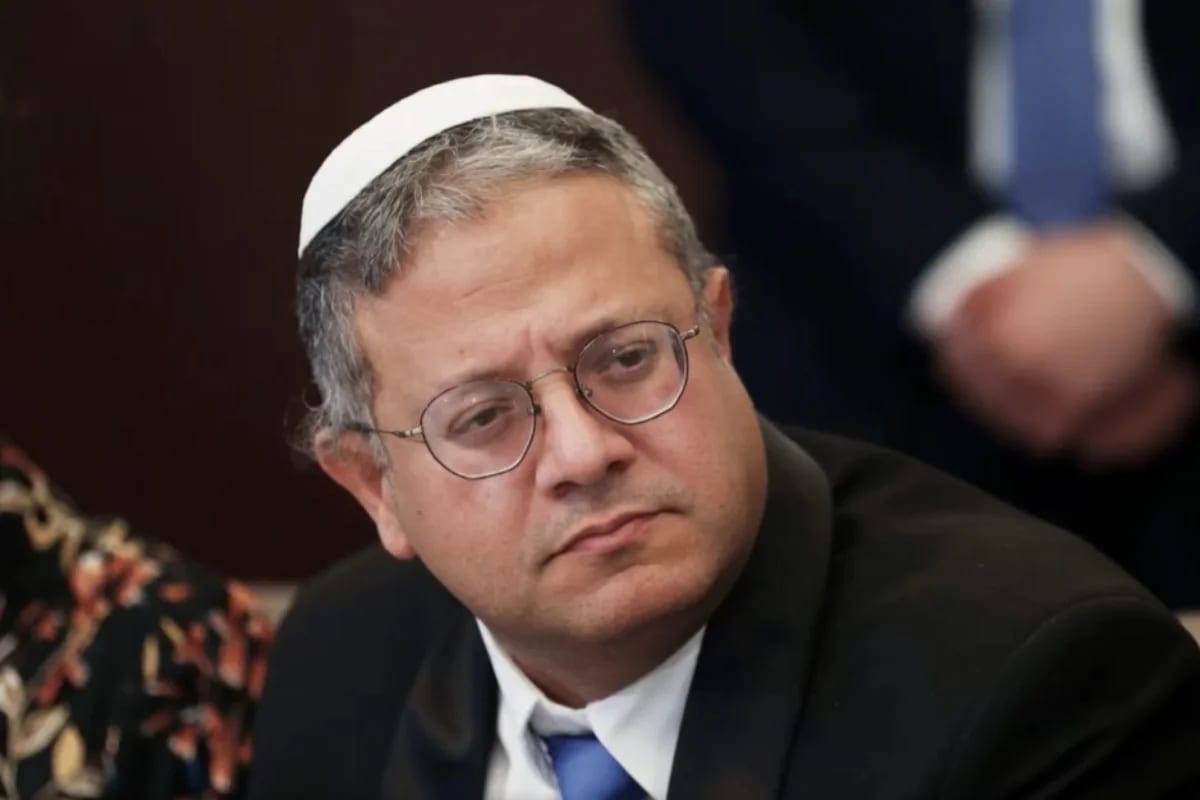 Ben‑Gvir defende matar 30 a 40 pessoas por noite em Gaza