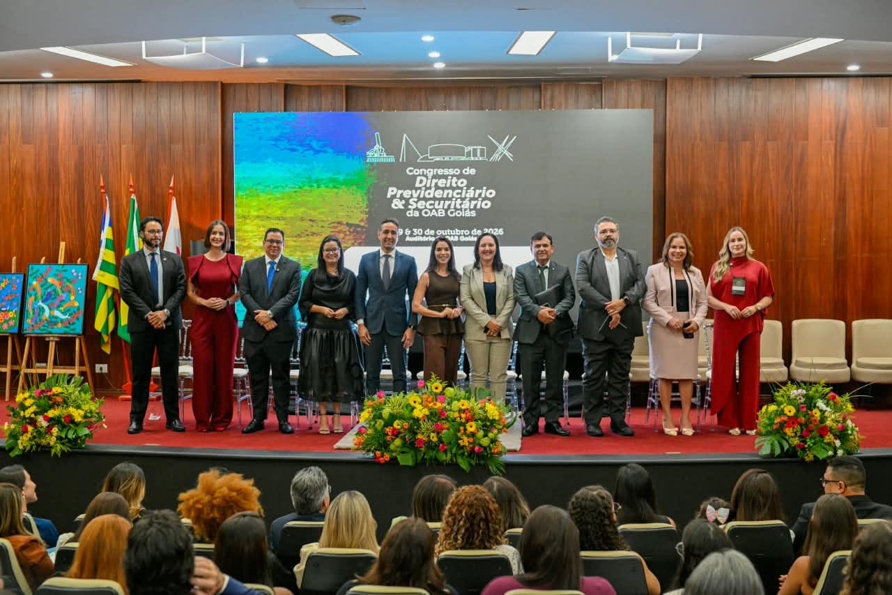 OAB-GO realiza 9º Congresso de Direito Previdenciário e Securitário com debates sobre proteção social e estratégias jurí
