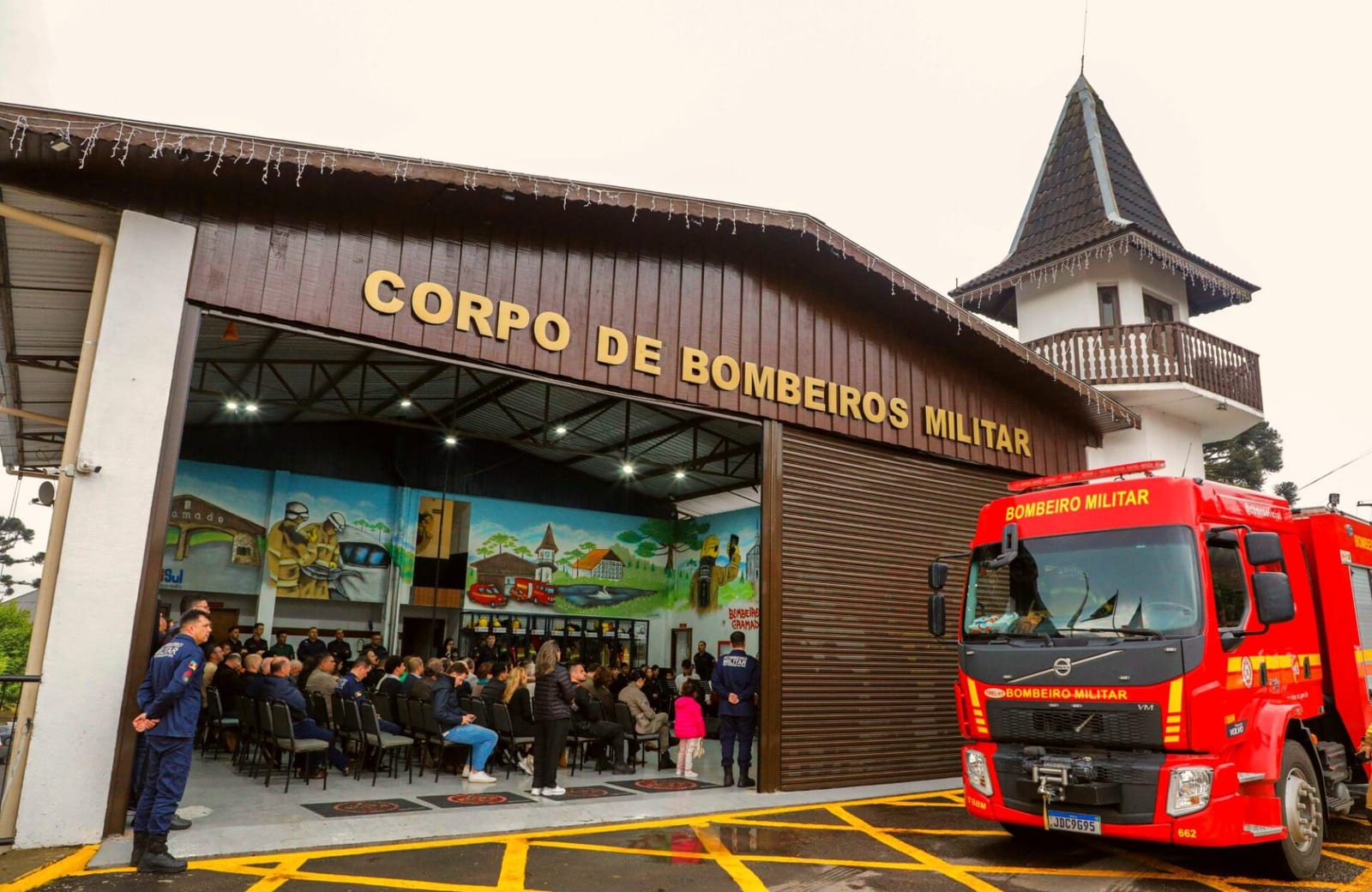 Obra da sede dos Bombeiros de Gramado é concluída e entregue