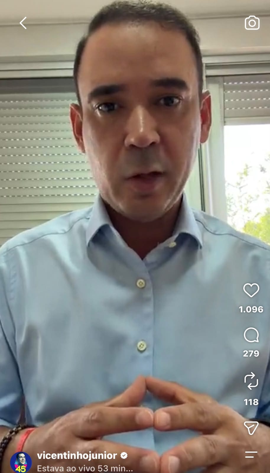 Vicentinho rebate acusações e mostra documento sobre supostos R$20 milhões
