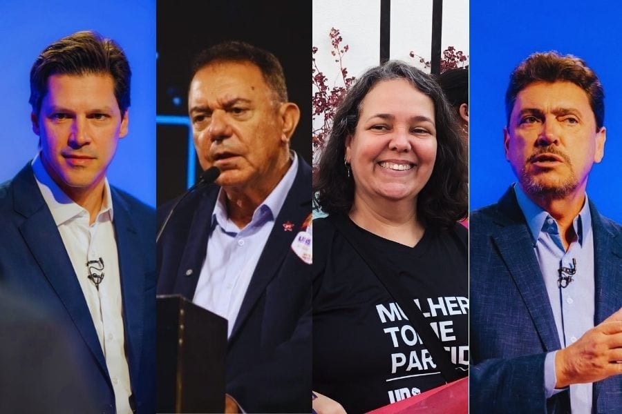 Quatro dos seis candidatos ao governo de Goiás votam em Goiânia neste domingo (4)
