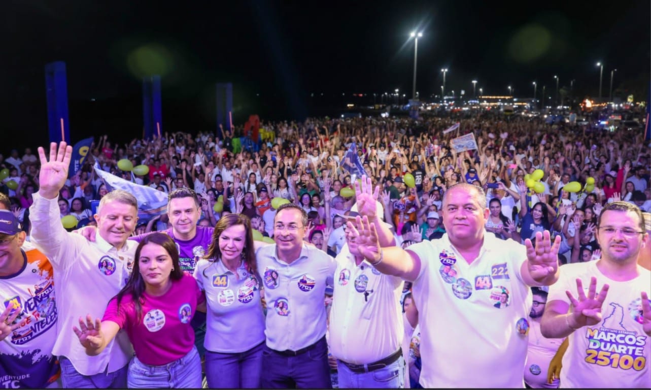Wagner reúne milhares em Araguaína e oficializa apoio a Eduardo Gomes e aliados