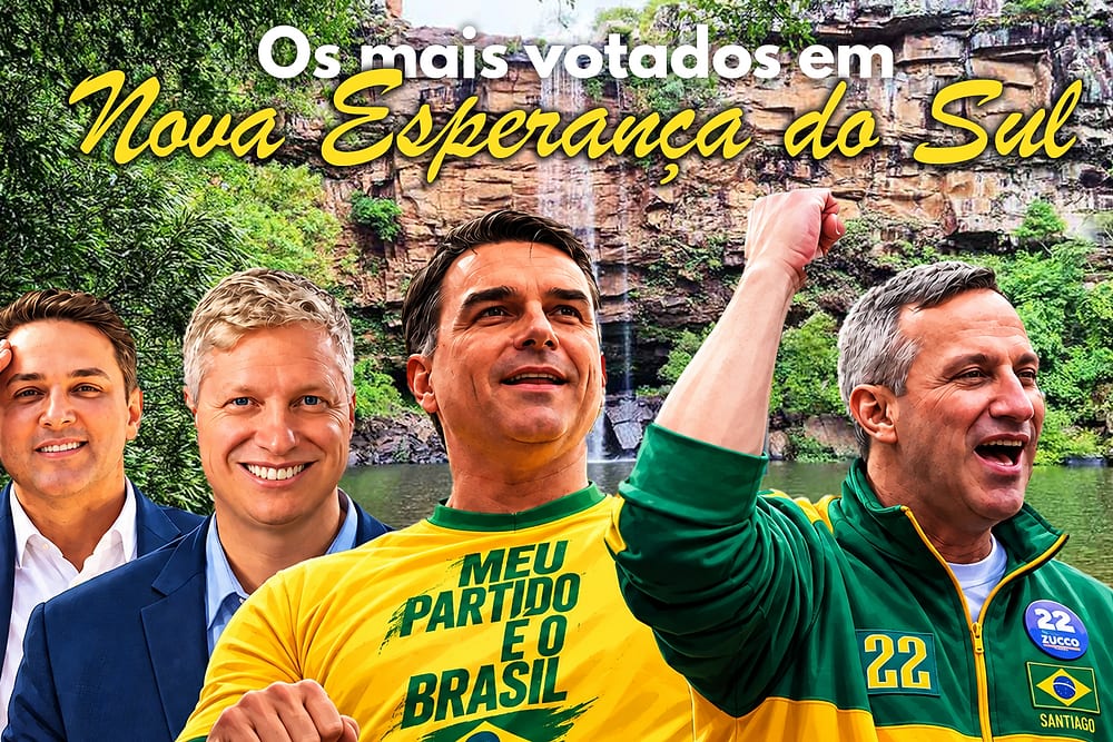 Resultado das eleições 2026 em Nova Esperança do Sul (RS): como foi a votação no 1º turno
