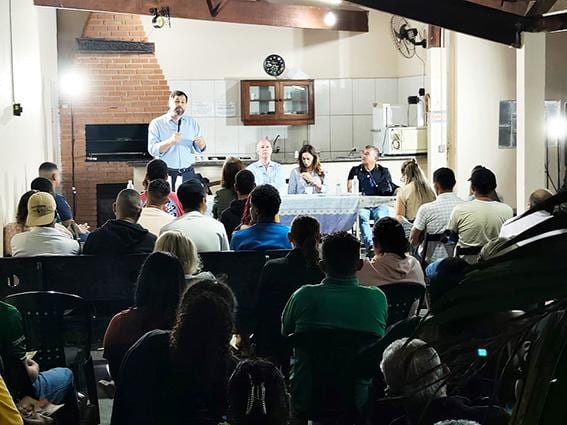Rita Passos (PSD) e Luiz Fernando Machado (PL) visitaram Porto Feliz em 3 de agosto