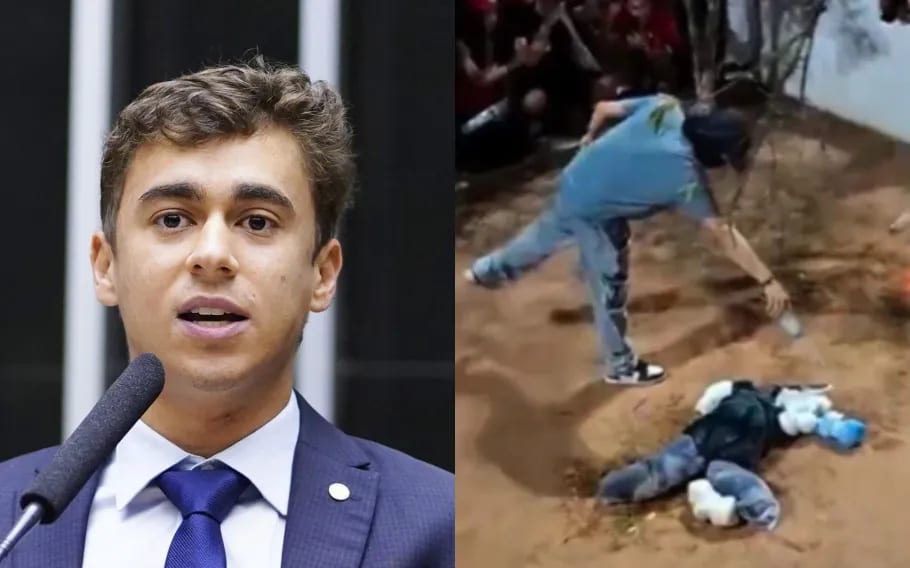 Nikolas reage à queima de boneco de Flávio: ‘Você quer estar ao lado desses?’
