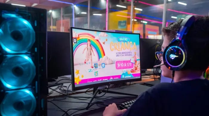 Arena Gamer garante acesso gratuito a jogos eletrônicos na Vila da Criança