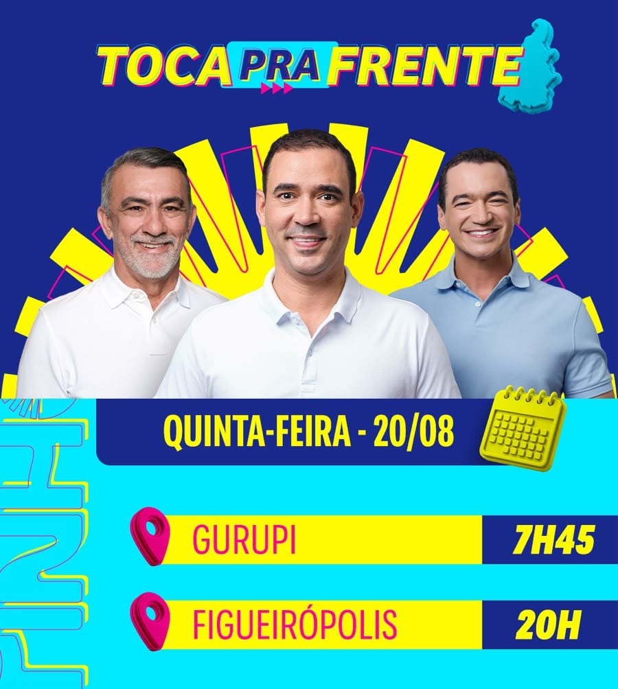 Vicentinho Jr. fará agenda no Sul do Tocantins em 20 de agosto