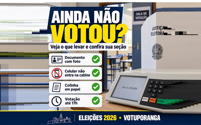 AINDA NÃO VOTOU? Veja o que levar e confira onde votar em Votuporanga