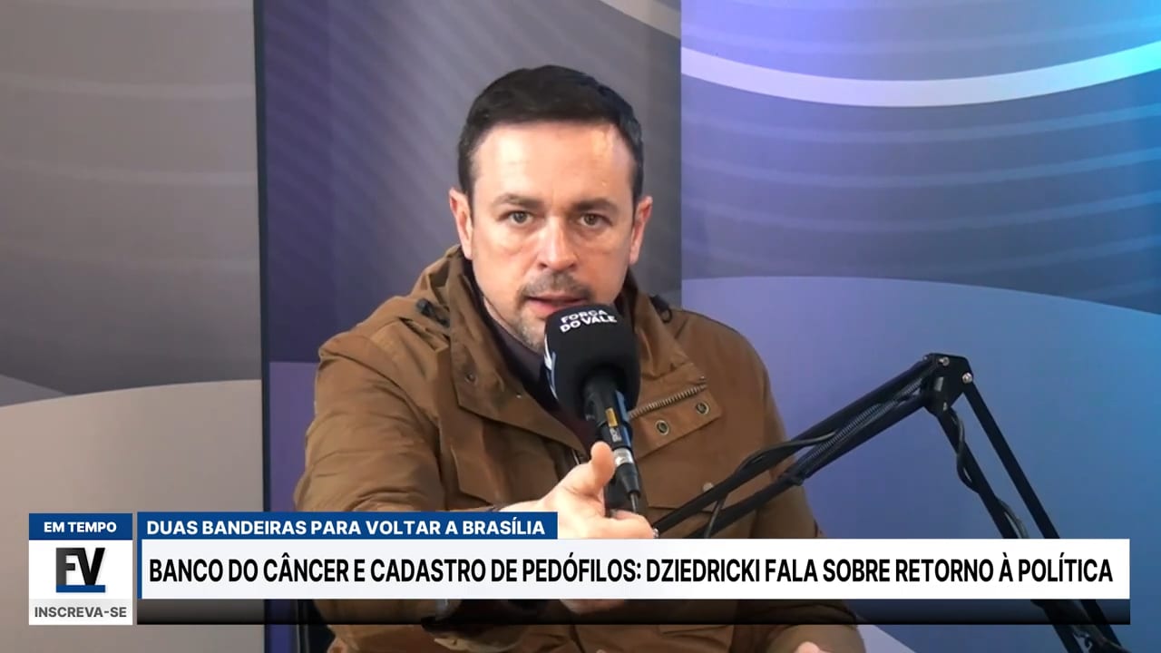 Dziedricki quer retomar Banco do Câncer e cadastro de pedófilos em Brasília