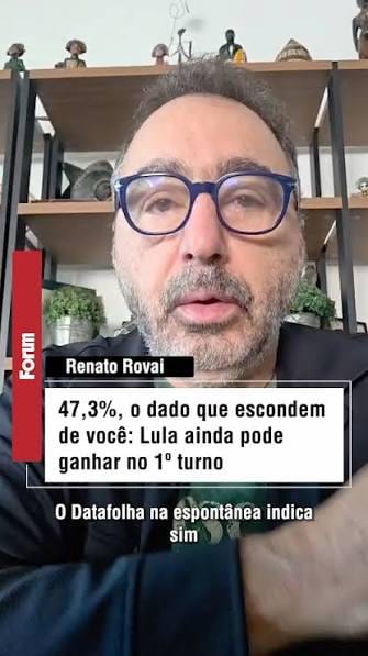 Lula chega a 47,3% dos votos válidos em cálculo da espontânea