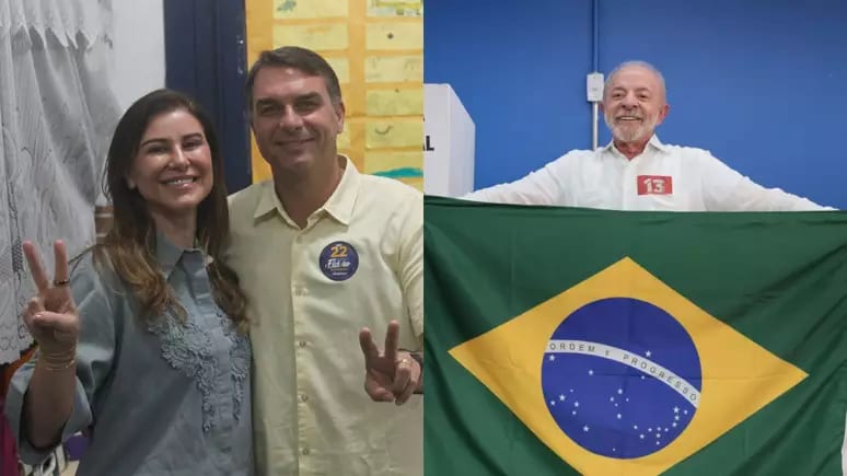 ELEIÇÕES 2026: candidatos Flávio Bolsonaro e Luiz Inácio Lula da Silva votaram na manhã de domingo