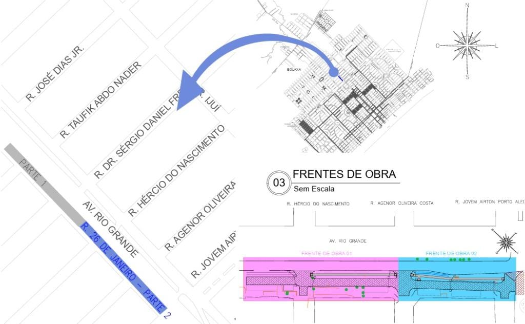 Licitação para pavimentação da Rua 26 de Janeiro no Cassino tem três empresas concorrentes