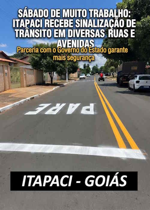 Itapaci inicia revitalização da sinalização de trânsito em parceria com o Estado