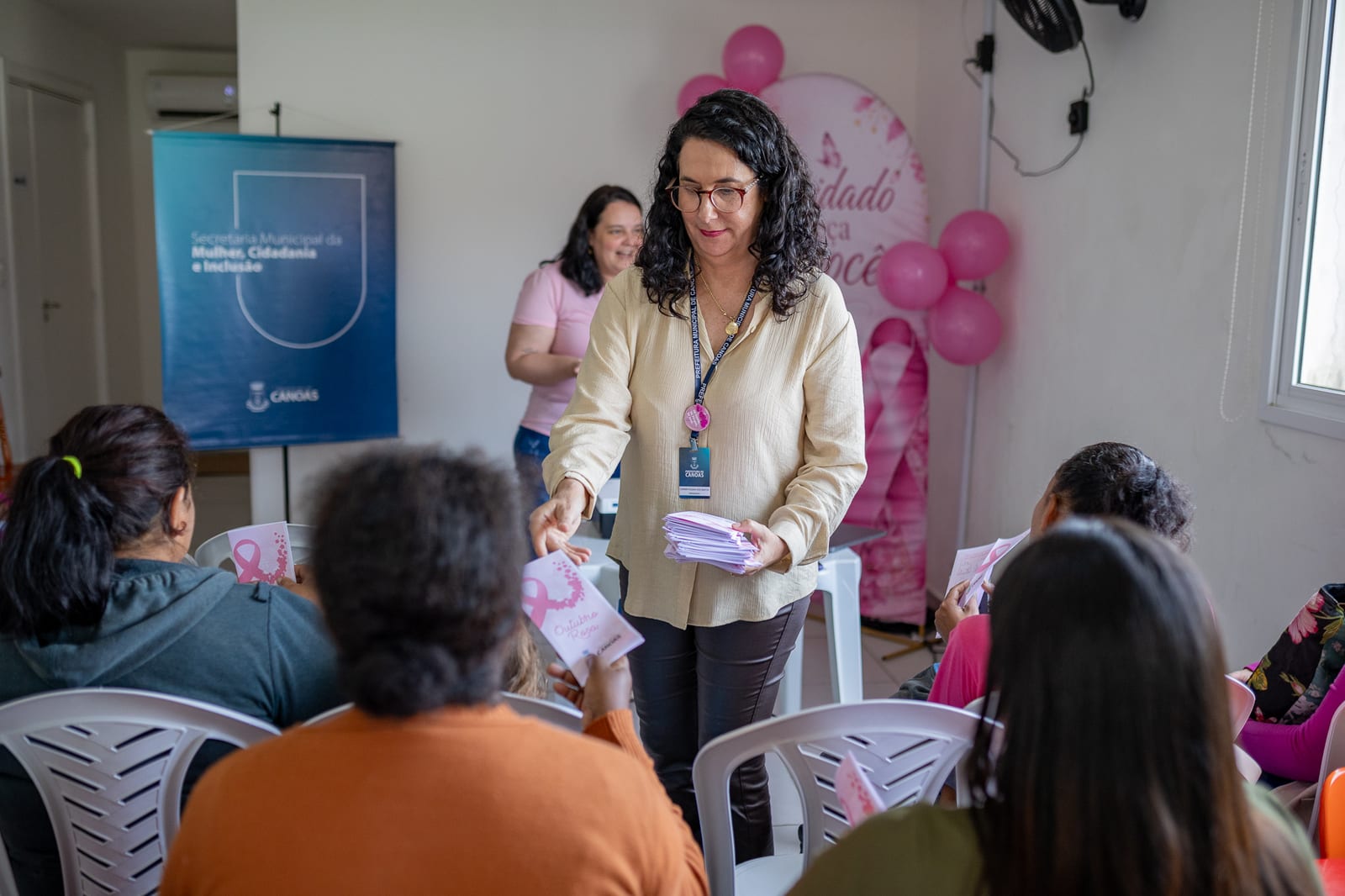 Outubro Rosa em Movimento leva ações de prevenção e bem-estar às comunidades de Canoas