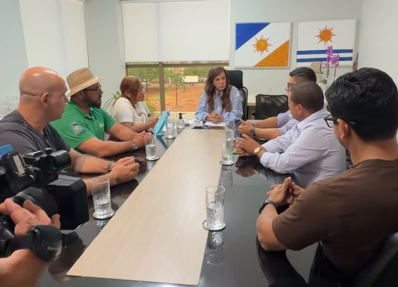 Professora Dorinha recebeu Liga Sindical para tratar de indenizações e diárias
