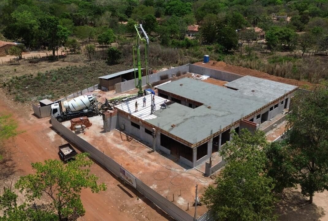 Prefeitura de Santa Tereza avança na construção da UBS da Barra do Aroeira, maior obra já realizada na comunidade