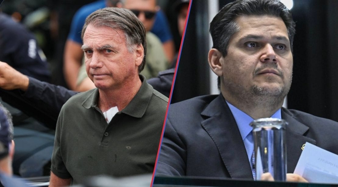 Alcolumbre articula perdão a Bolsonaro em troca de apoio para continuar na presidência do Senado