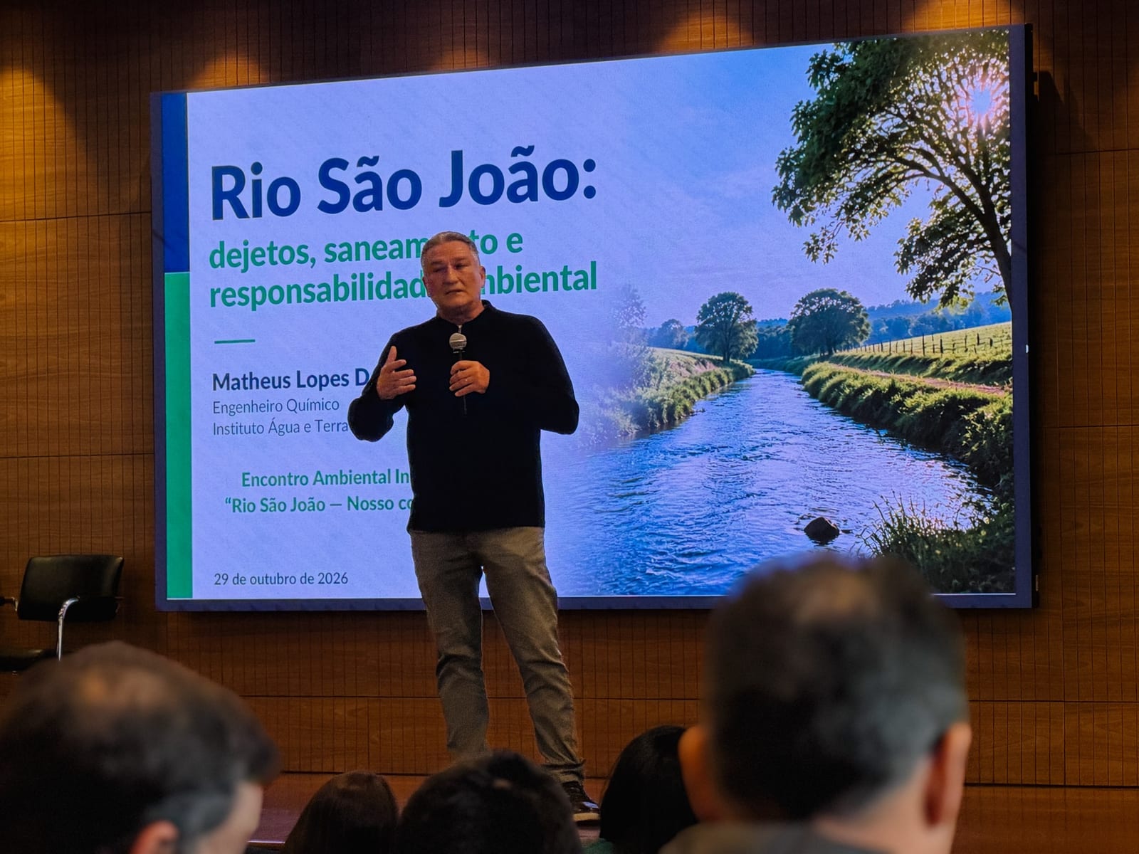 Encontro Ambiental debate soluções para preservar o Rio São João em Carambeí