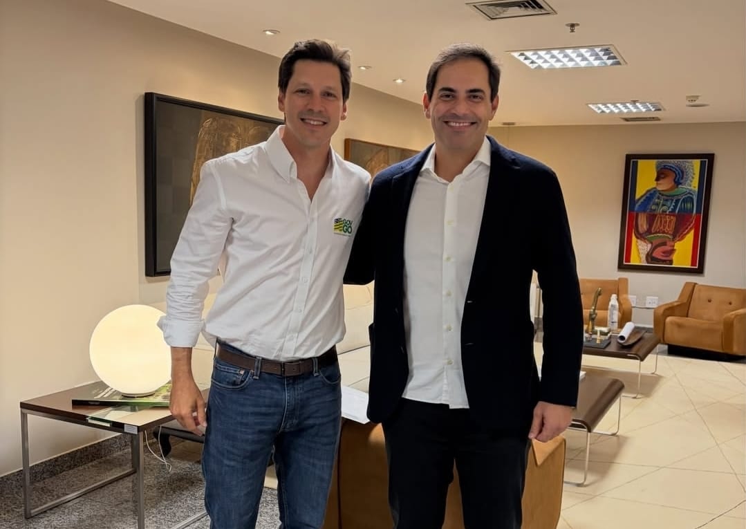 Jamil Calife se reúne com Daniel Vilela e discute novas parcerias para o desenvolvimento de Goiás