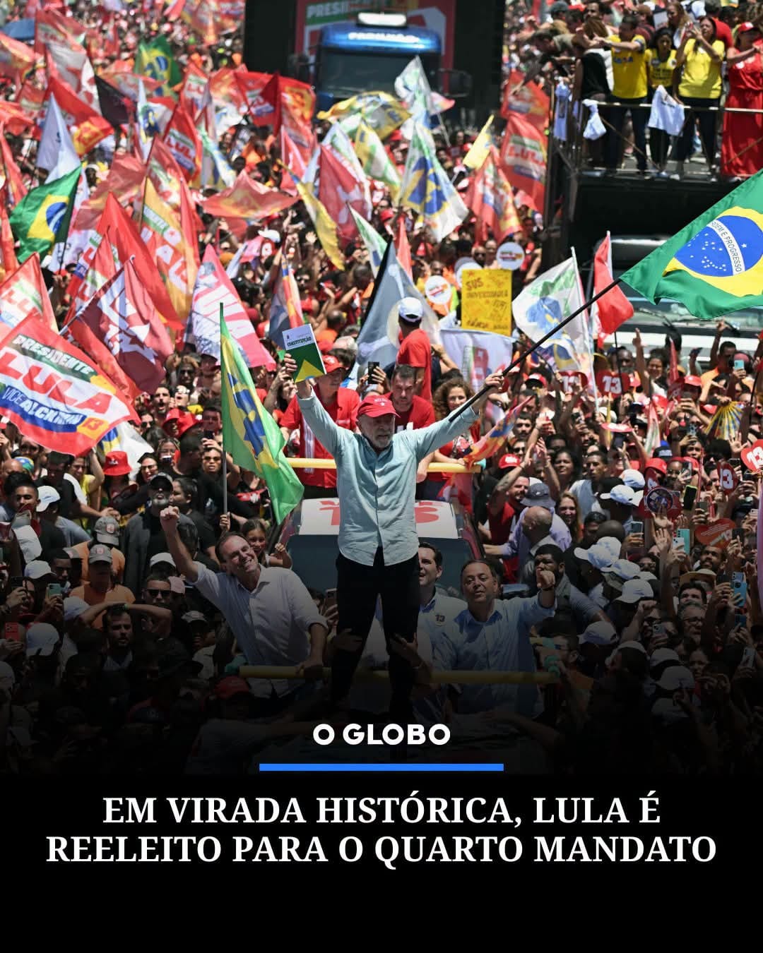 REELEIÇÃO | Com 97,69% das urnas apuradas, o presidente Luiz Inácio Lula da Silva (PT) sagrou-se vencedor da eleição pre