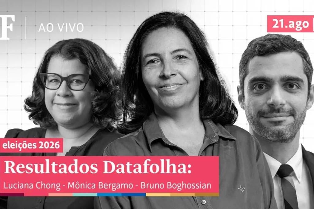 Datafolha novo: live analisa resultados nesta sexta (21) às 18h40