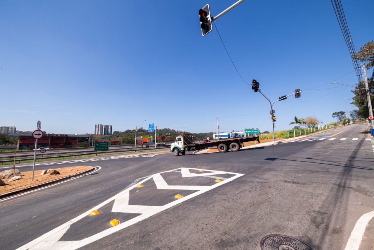 Obras no acesso à Marginal Sul da Anhanguera são concluídas em Jundiaí