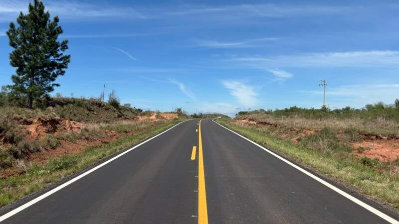 Avançam as obras de recuperação de trecho da rodovia gaúcha ERS-640 entre a Região Central e a Fronteira-Oeste