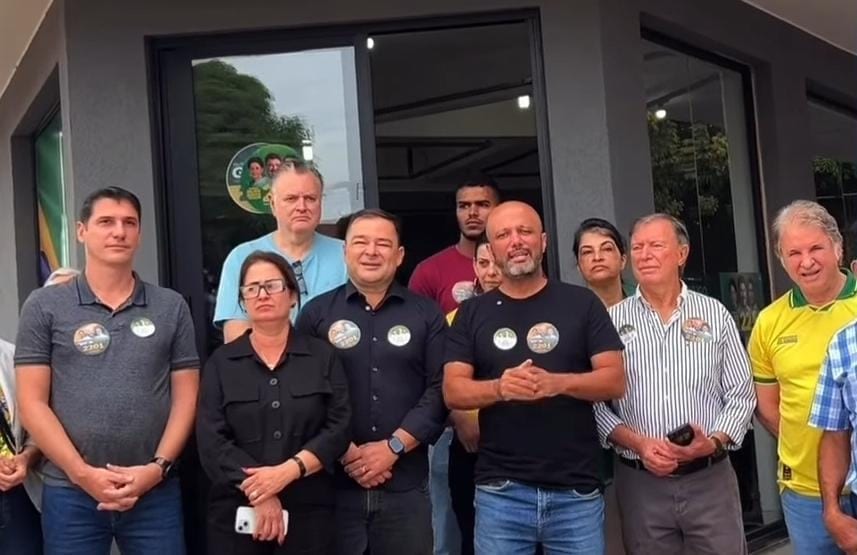 PL inaugura comitê em Jataí para campanhas de Flávio Bolsonaro e Wilder Morais