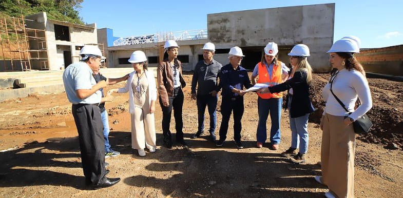 Obras da futura maior Vila da Saúde de SC chegam a 48% e passam por fiscalização no Paranaguamirim
