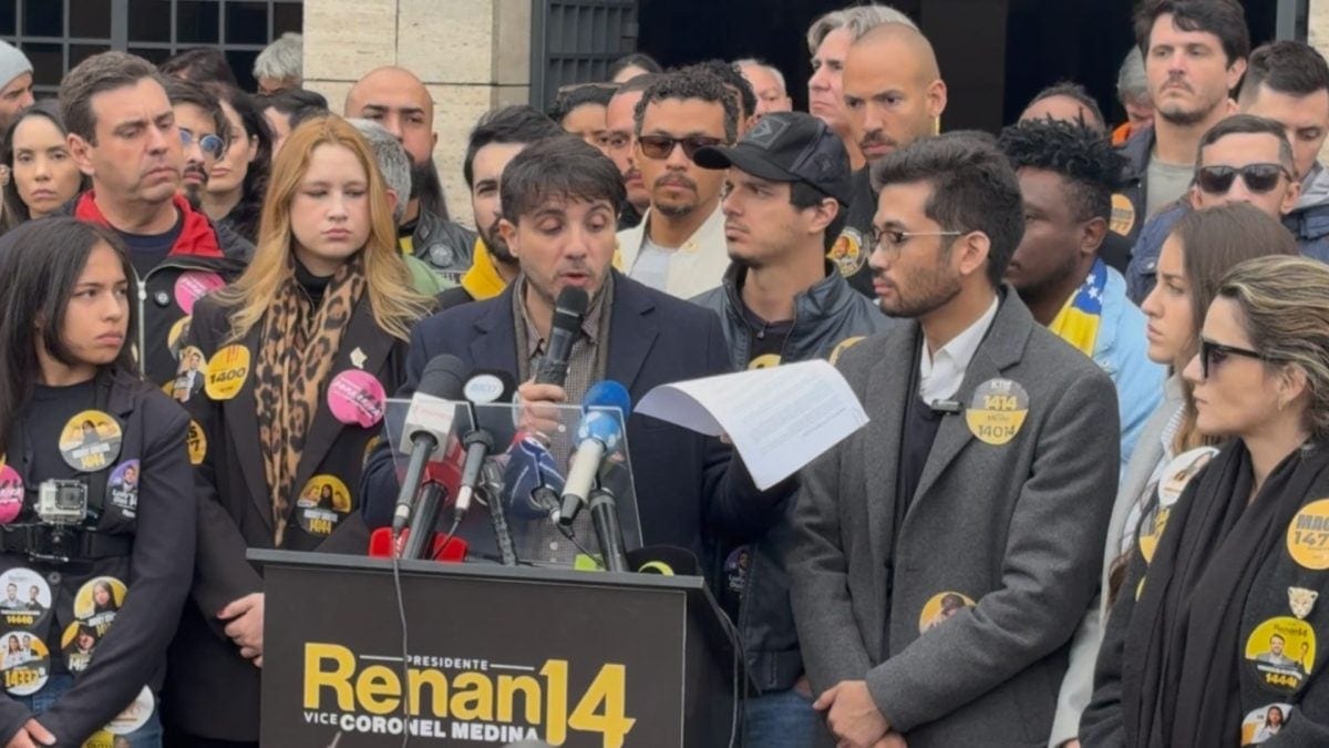 Renan Santos lança manifesto pedindo saída imediata de Moraes, Toffoli e Andrei