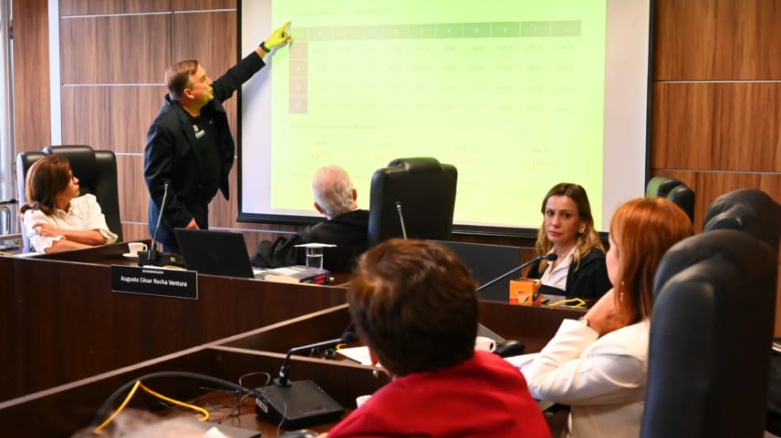 Mabel encerra mesa com administrativos e retira propostas