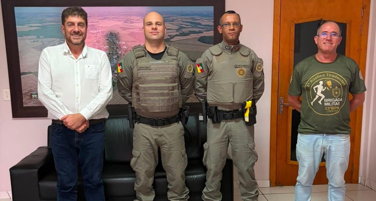 Prefeitura e Brigada Militar de Estrela Velha alinhamm ações para reforçar segurança