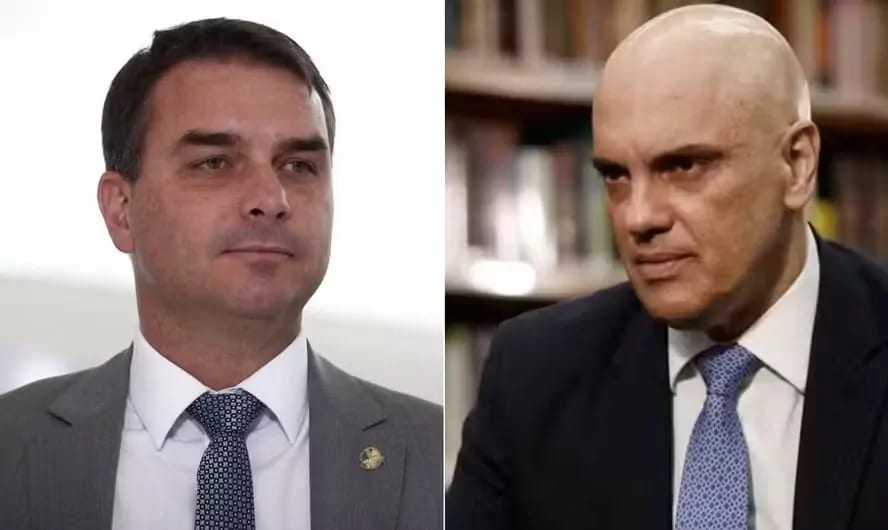 Alexandre de Moraes determina entrega de passaportes de Flávio Bolsonaro e proíbe contato com advogado