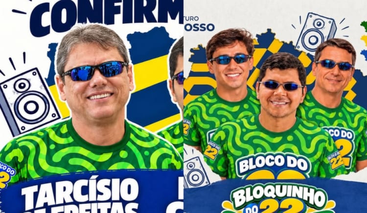 Flávio Bolsonaro, Nikolas Ferreira e Tarcísio de Freitas participam de ato na Barra neste sábado (17)